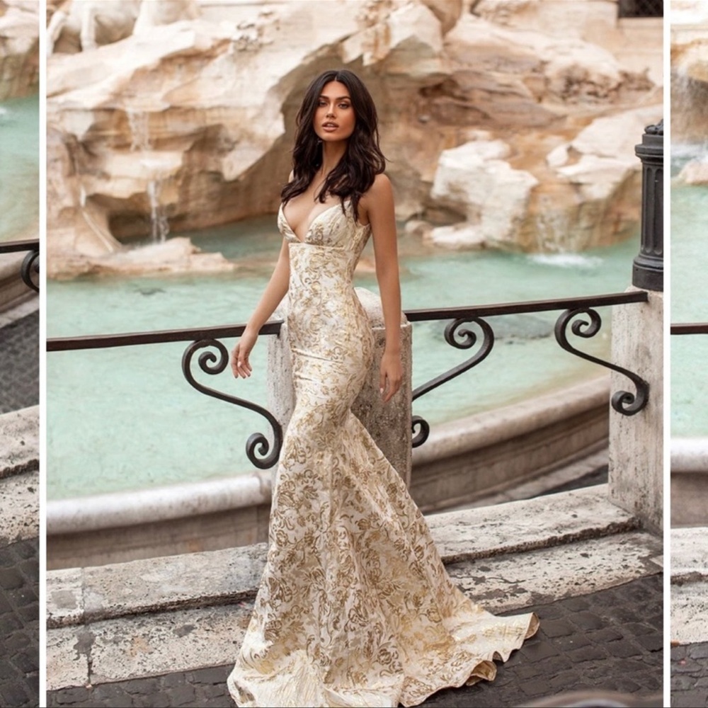 Alamour the Label Teresa Gold Gown